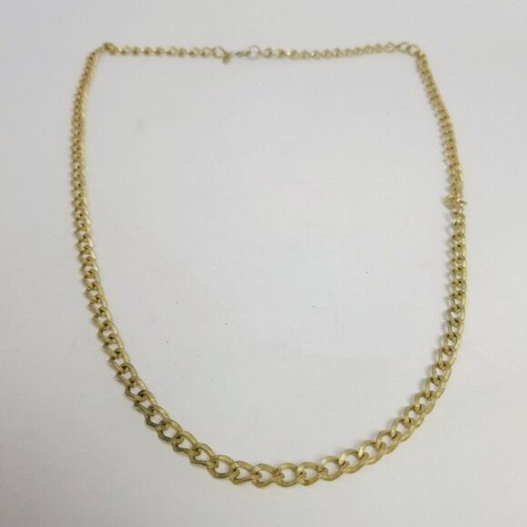 Vintage Sarah Coventry Long Gold Tone Chain Necklace, 26 Inches Long, Estate - Picture 1 of 10